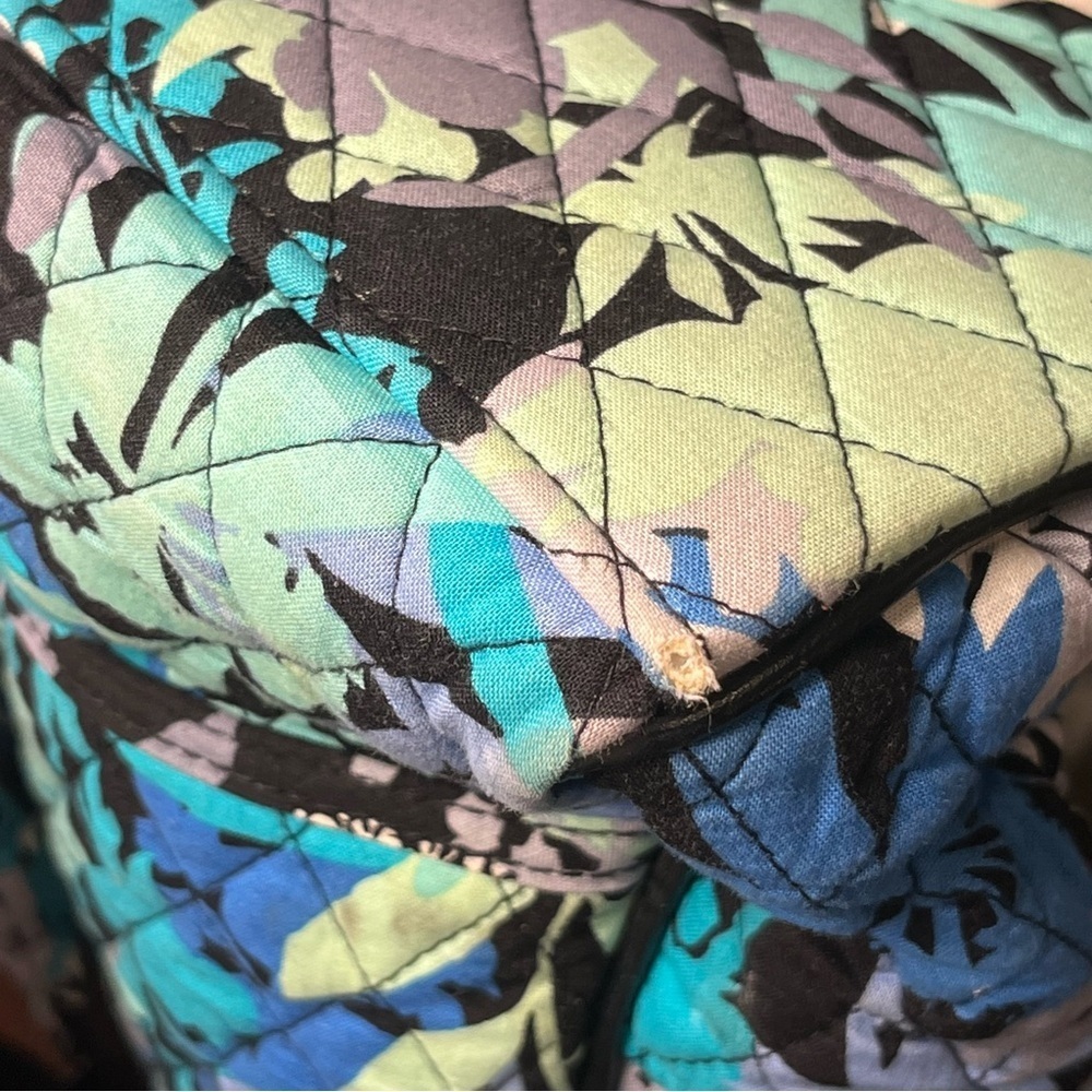 Vera Bradley Camofloral Quilted Women's Mini Weekender Tote Pockets Zipper Bag - Picture 14 of 16